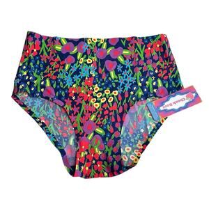 Cheek Boss Brief Panty Field Of Flowers Size Small
